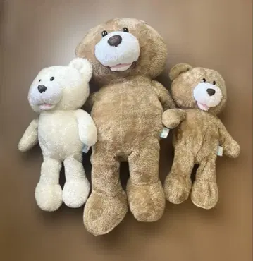 곰 봉제 인형 3마리 세트 테디 베어 곰 테디베어 푹신푹신 베어 씨