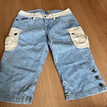 tommy jeans 라이트 블루 하프 팬츠 S/P