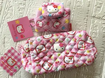 산리오 sanrio 모두의 퀼트 키티 파우치 카드 & 코인 케이스