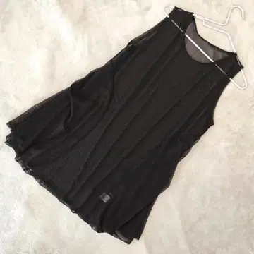 sakiko 시스루 슬리브리스 상의 M-L 블랙