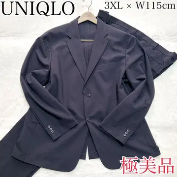 컨디션 최상 유니클로 감동 자켓 셋업 수트 블랙 3XL 빅사이즈