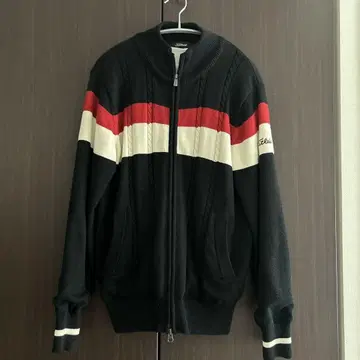 [ 타이틀리스트 ] 로고 네임 자수 골프 니트 블루종