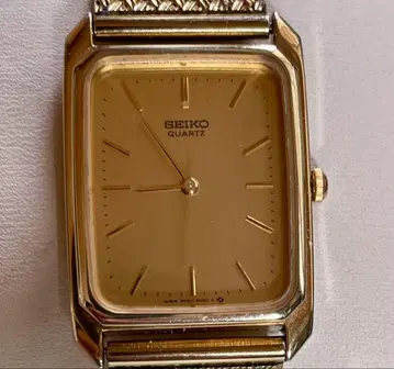SEIKO 쿼츠 손목시계 골드 빈티지