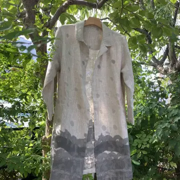 린넨 핸드메이드 코트