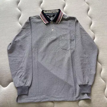 Munsingwear 그레이 피케 셔츠 M