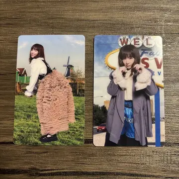 YUKI 콜렉터블 카드 2장 세트.