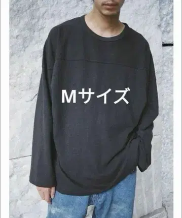 LIDNM 린넨 풋볼 L/S 티 M 사이즈