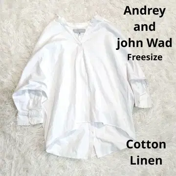 새상품급 일본제 Andrey and John Wad 코튼 린넨 셔츠