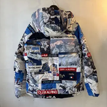 FILA 마운틴 프린트 다운 자켓