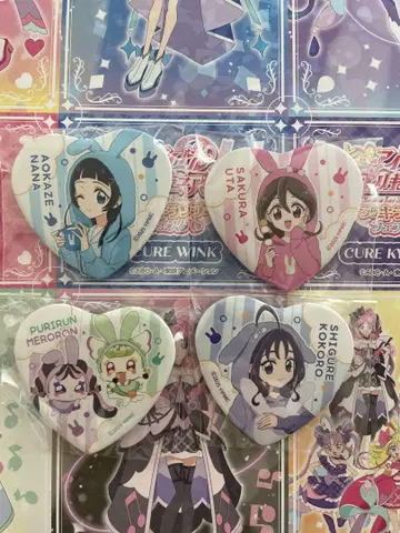 T조이 극장 한정판 너와 아이돌 프리큐어 캔뱃지