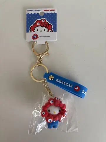 오사카 간사이 만박 산리오 따라하기 키링 키티 택 포함 새상품 한정품