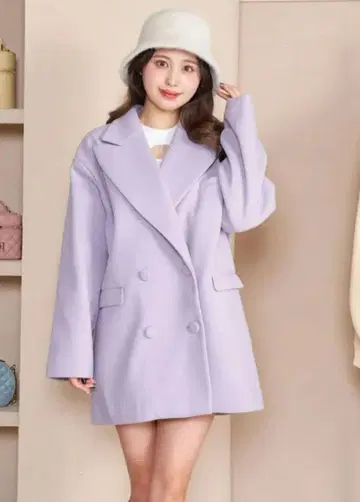 다리치 스프링 컬러 미들 코트