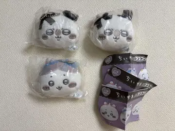 치이카와 (먼작귀) 마스코트 거울 리본 하치와레 모몽가 3개 세트