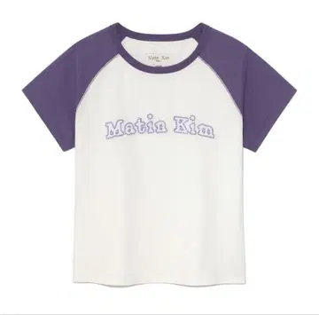 Matin Kim FLOWER STITCH RAGLAN LOGO TOP