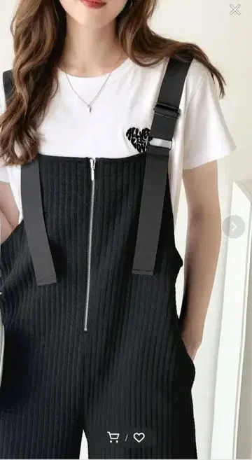 [ 새상품 ] 블랙 살로펫 프론트 지퍼