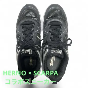 새상품 HERNO x SCARPA 콜라보 스니커즈 약 24.5cm