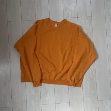 오렌지 크루넥 트레이닝복 4XL 맨투맨