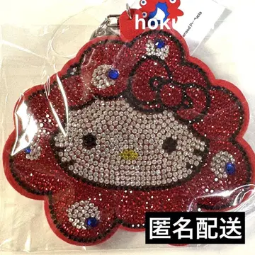 만박 미야쿠미야쿠 키티 반짝이 가죽 키링 산리오 회장 한정판
