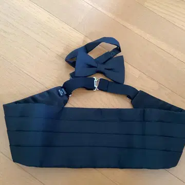 UNITED ARROWS 블랙 카머밴드 나비 넥타이 세트