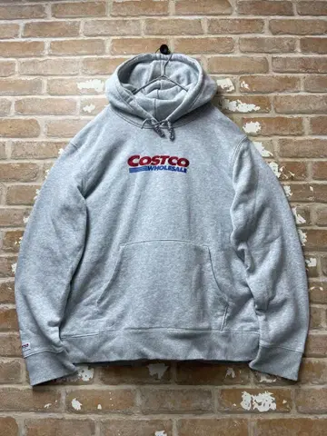 코스트코 Costco 후드티 후디 그레이 자수 센터 로고 구제 의류