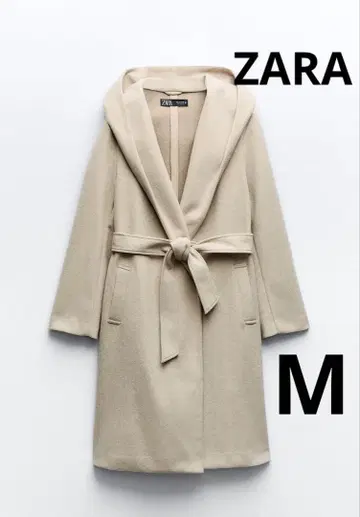 ZARA 후디드 소프트 코트 M 새상품급 미사용품