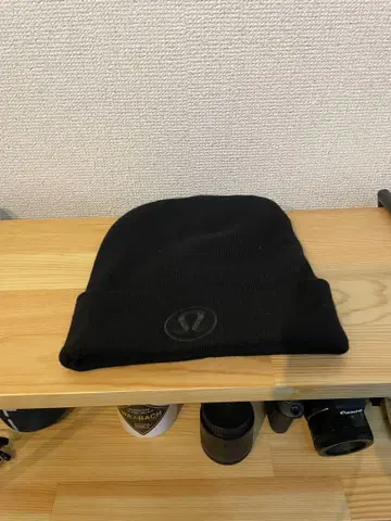룰루레몬 블랙 니트 모자 lululemon