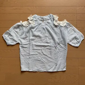 블라우스 블루 사이즈 M