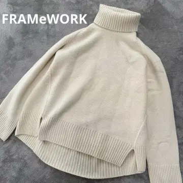 FRAMeWORK 터틀 롱 풀오버 아이보리 루즈핏