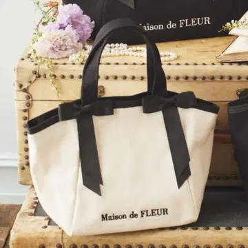 메종 드 플뢰르*새상품 리본 토트백