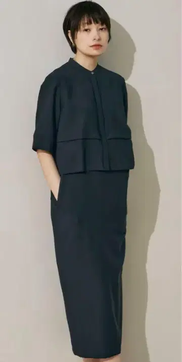 완판템! [접촉 냉감 워셔블] 와셔 트윌 원피스 42 사이즈 컨디션 최상