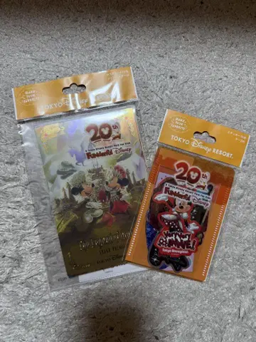 팬타스틱 디즈니 20주년 기념 굿즈 엽서, 스티커 세트
