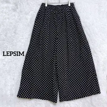 [렙심] 도트 이지 팬츠 캐주얼 개성파 레트로 코디 M 사이즈