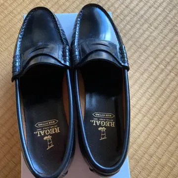 REGAL 블랙 로퍼 24.5cm EEE