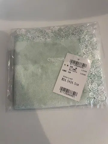 [새상품] 긴자와 레이스 타월 손수건 클로버