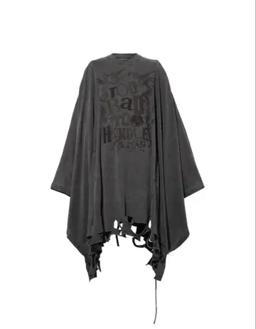 doublet PHANTOM FRAYED PONCHO T-SHIRT