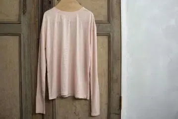MAVUNO 린넨 천축 롱 슬리브 T셔츠 LIGHT PINK