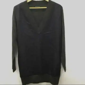 mizuiro ind 다크 그레이 V넥 니트