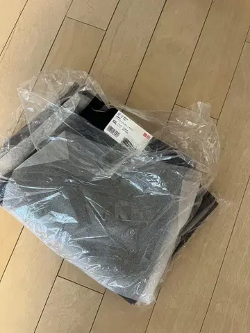 UNIQLO 저지 배럴 레그 팬츠 XXL 네이비