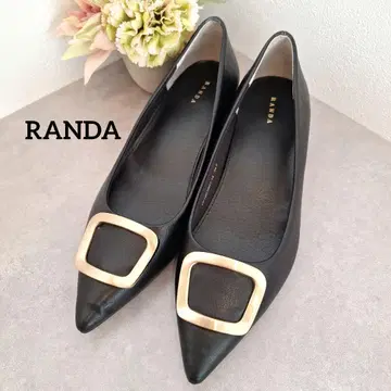 RANDA 블랙 스틸레토 펌프스