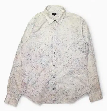 폴스미스 페인트 셔츠 긴팔 M 스플래터 헤븐스팟