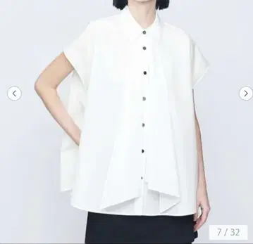 AEWEN MATOPH 스카프 돌먼 셔츠 화이트