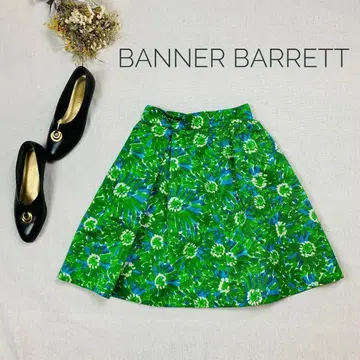 새상품 BannerBarrett 플라워 플레어 스커트 36 S 보타니컬
