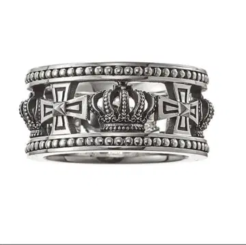 새상품 JUSTIN DAVIS 크로스 크라운 반지 8호 39,600엔