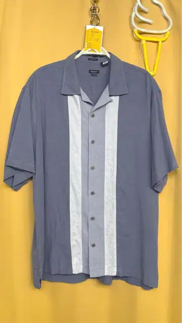 [ 구제 의류 ] VAN HEUSEN 쿠바 셔츠 XL 블루
