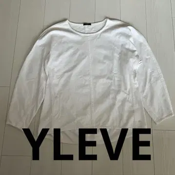 YLEVE 코튼 센터 심 풀오버 상의 롱T셔츠