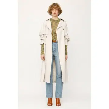 SLY 백 워셔 트렌치 코트