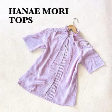 HANAEMORI 반팔 셔츠 퍼플 9 엘레강트