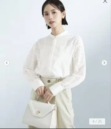 스탠드 레이스 셔츠