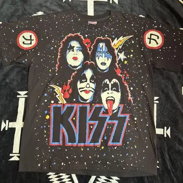 KISS OVP MEMBER FACE T셔츠! TEE HANES XL