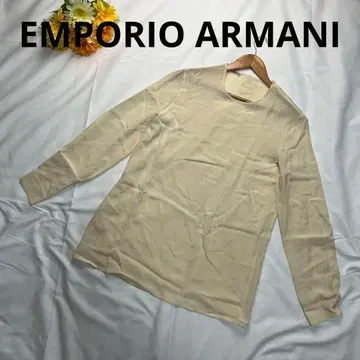 EMPORIO ARMANI 블라우스 긴팔 크림색 40